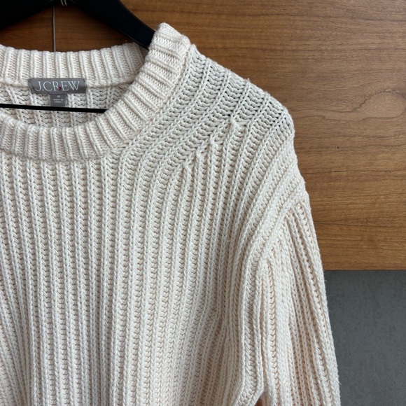 J.Crew Heritage cotton fisherman crewneck sweater, Size M - Picture 9 of 16
